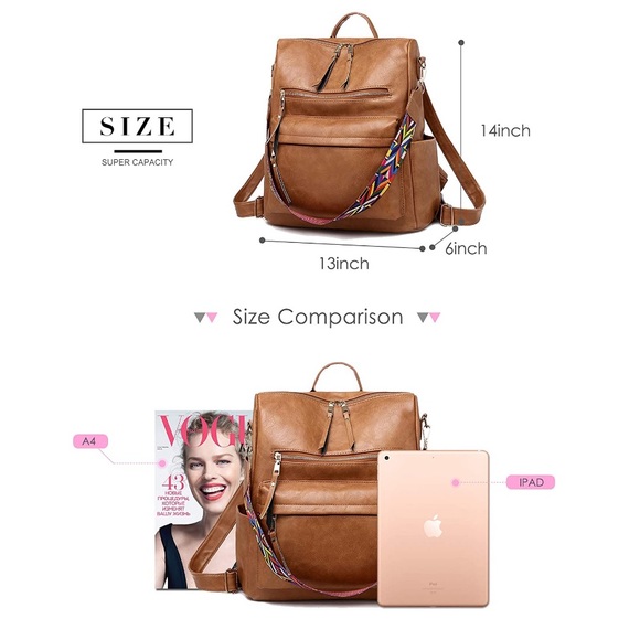 ‘LIMA’ Vegan Leather Backpack - Picture 4 of 6